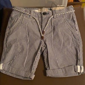 Zara Plad Blue and white